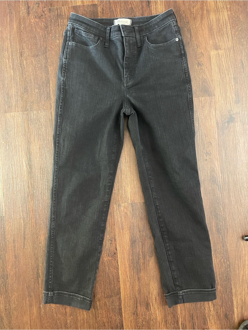 Madewell Curvy Stovepipe Jeans Black Women’s Straight leg denim